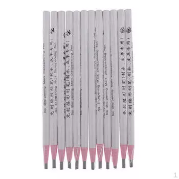 12 стираемых ручек Перьевая ручка для разметки портновского мела 16,5 см белый