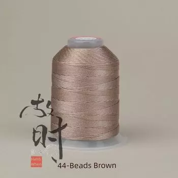 12-Strand 63-Color High-Gloss Morandi Strand Hand-Woven Carrying Strap Necklace Rope Pendant Rope Dragon Scale Plate Braided Wire Beads Brown AGX12044