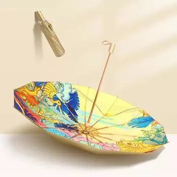 12-трещинный складной большой дождевой зонт, роскошный зонт от дождя, портативный зонт для путешествий, прочный зонт, ветрозащитный