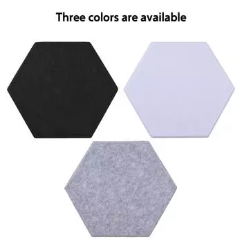 12 упаковок акустических панелей с шестигранной звукоизоляционной прокладкой для студии звукозаписи, офиса, дома 11,8 x 10,2 x чёрный