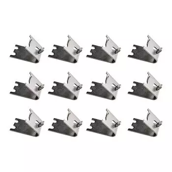 12 упаковок/лот Премиум нержавеющая сталь Простая установка для широких прочных полок холодильника из нержавеющей стали