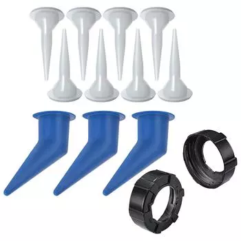 12 упаковок насадок из АБС-пластика + пистолеты для клея из алюминиевого сплава