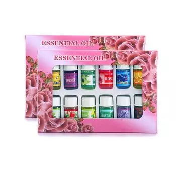12 упаковок по 3 мл эфирного масла для ароматерапии для увлажнителей воздуха 3ML*12; 12 scents per box