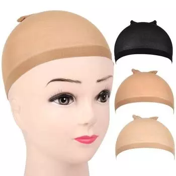 12 упаковок женских шапочек для париков Ультратонкие невидимые дышащие головные уборы Профессиональная защита кожи головы Легкие эластичные чулки Шапочки для парика Волосы для парика