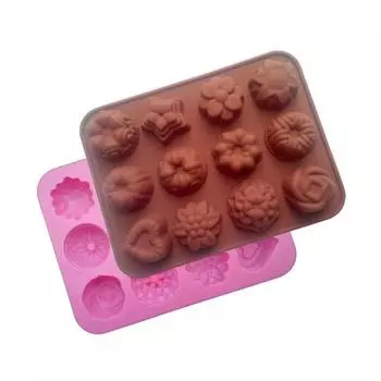 12 узоров силиконовые кубики льда шоколадный торт печенье кекс формы для мыла плесень