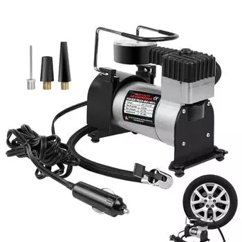 12 В 100 фунтов на квадратный дюйм сверхмощный портативный металлический воздушный компрессор автомобильный насос для накачивания шин автомобильный инфляционный насос для инфляции автомобиля 12V 100psi