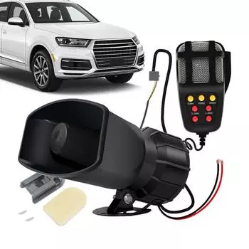 12 В 100 Вт микрофонная система PA усилитель аварийного оповещения сирена звуковой сигнал звуковой сигнал мегафона автомобильный гудок автомобильная сигнализация громкоговорители чёрный