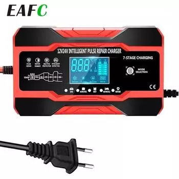 12 В 10 А/24 В 5 А Автомобильное зарядное устройство для аккумулятора Многофункциональная защита автомобилей Полностью автоматическое интеллектуальное импульсное зарядное устройство для ремонта аккумулятора