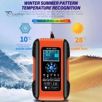 12 В 10 А 24 В 5 А практичный индикаторный световой индикатор многорежимное зарядное устройство для аккумулятора высокой мощности зарядное устройство для аккумулятора мотоцикла аксессуары для мотоцикла US Plug