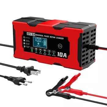 12 В 10 А зарядное устройство для автомобильных аккумуляторов Smart, 14,6 В 10 А зарядное устройство для электрических мотоциклов для ремонта свинцово-кислотных AGM GEL PB литиевых аккумуляторов Lifepo4 EU plug