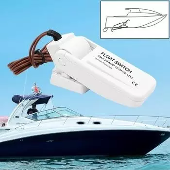 12 В 1100 галлонов в час автоматический лодочный трюмный насос поплавковый выключатель трюмные переключатели датчик потока для электрической воды белый