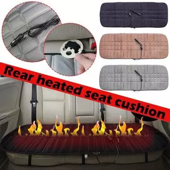12 В 133*48 см Зимний автомобильный нагревательный коврик для сиденья с разъемом прикуривателя General Motors 42 Вт Термостатические инструменты для обогрева заднего сиденья чёрный