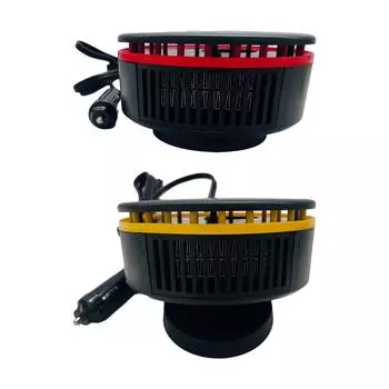 12 В 150 Вт автомобильный обогреватель вентилятор кабель 150 см 360° вращающееся основание для автомобилей зимой многофункциональный легко устанавливается круглый красный