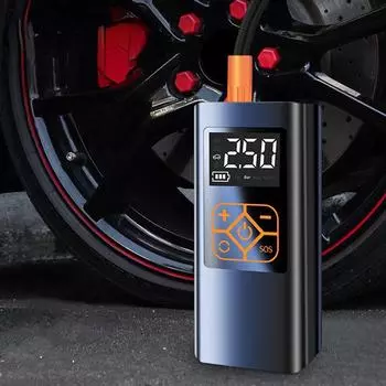 12 В 150PSI насос для накачивания шин 4000 мАч Электрический беспроводной портативный автомобильный воздушный компрессор дисплей для мотоцикла, велосипеда, автомобильные покрышки чёрный