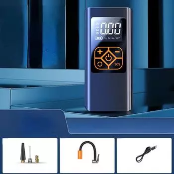 12 В 150PSI насос для накачивания шин 4000 мАч Электрический беспроводной портативный автомобильный воздушный компрессор дисплей для мотоцикла, велосипеда, автомобильные покрышки чёрный