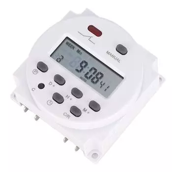 12 В 16 А недельный таймер-переключатель Микрокомпьютерный контроль включения/выключения Программируемое реле времени