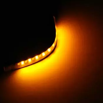 12 В 1 шт. универсальные 18 светодиодных полосок, указатели поворота мотоцикла, стоп-сигнал заднего прицепа чёрный