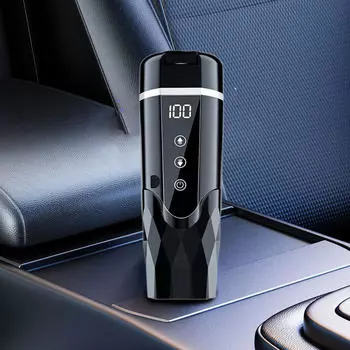 12 В 24 Автомобильная кружка с подогревом Портативная кружка с подогревом для воды и молока чёрный