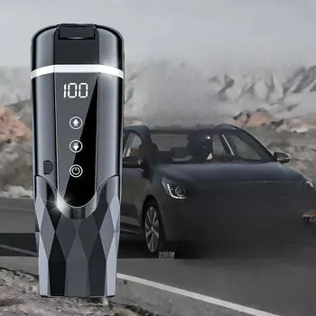 12 В 24 Автомобильный электрический чайник с подогревом Кружка для путешествий Умная подогреваемая чашка для молока чёрный