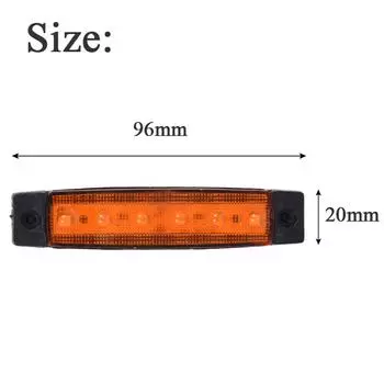 12 В/24 В 10/30 шт. светодиодный боковой габаритный фонарь для грузовика с прицепом, водонепроницаемый с проблесковой лампой E-Marke