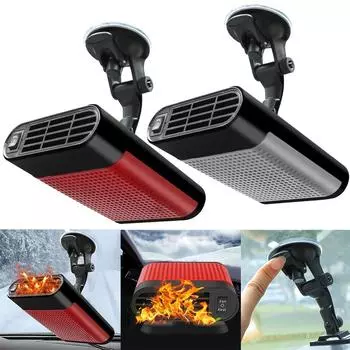 12 В/24 В 120 Вт Электрический Автомобильный Обогреватель Портативный Вентилятор Вращение 360° Автоматический Обогреватель И Охладитель Антизапотеватель Демистер Дефростер