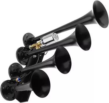 12 В/24 В 4-трубный комплект воздушных гудков для электропоездов 105-115 дБ громкие гудки для поездов 500-800 Гц 0,8-0,9 МПа воздушные гудки для грузовиков и автомобилей