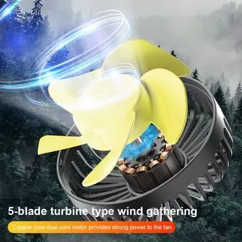 12 В/24 В электрический охладитель спинки сиденья с 3 скоростями, регулируемый USB-автоматический вентилятор для подголовника, вращение на 360 градусов для внедорожника, седана чёрный