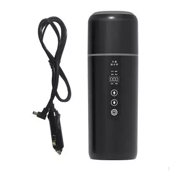 12 В 24 В автомобильный электрический чайник портативный дорожный стакан для воды изолированный напиток семейные автомобили чёрный