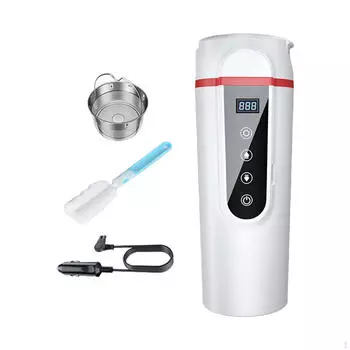 12 В/24 В автомобильный чайник бойлер с подогревом воды регулируемый подогреватель чашка электрический для молока