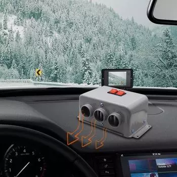 12 В/24 В автомобильный обогреватель 600 Вт800 Вт портативный демистер дефростер электрический обогреватель вентилятор зимний быстрый обогрев 24V