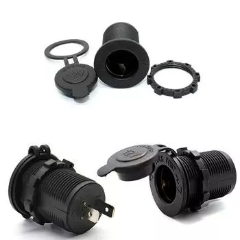 12 В-24 В автомобильный прикуриватель, мотоцикл, автомобиль, лодка, розетка, водонепроницаемая вилка белый