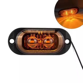 12 В 24 В грузовик светодиодный боковой габаритный фонарь автомобильный прицеп точка E8 отражатель габаритный фонарь фургона для грузовика автофургона автобуса лодки жёлтый