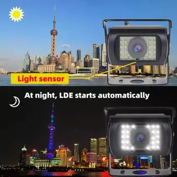 12 В/24 В камера заднего вида для грузовика 4Pin/AV светодиодная камера ночного видения для тяжелых условий эксплуатации для парковки прицепа/автобуса/фургона/пикапа