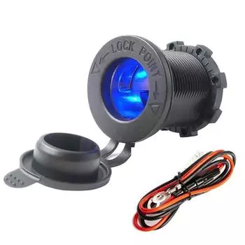 12 В-24 В Мотоцикл Автомобиль Лодка Трактор Аксессуар Водонепроницаемый Зажигалка Розетка Вилка Розетка