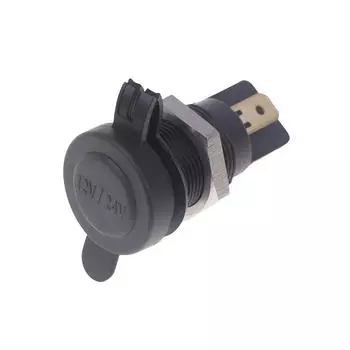 12 В/24 В небольшой адаптер для зарядного устройства с европейской вилкой, розетка, прикуриватель, зарядная стойка для мотоцикла чёрный