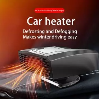 12 В/24 В Полезный 2-в-1 Энергосберегающий Автомобильный Обогреватель Вентилятор Размораживатель Ветрового Стекла Обогреватель Транспортных Средств 12v чёрный