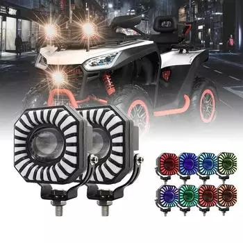 12 В 24 В RGB светодиодная панель для бездорожья, точечный прожектор, комбинированная светодиодная панель/рабочее освещение для грузовиков, автомобилей, внедорожников, 4WD, квадроциклов, светодиодные фары Barra для мотоциклов