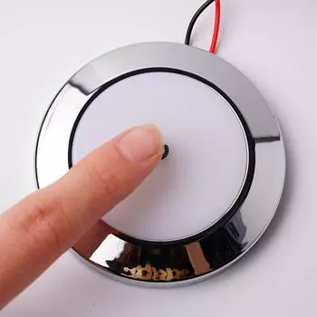 12 В/24 В светодиодная лампа RV ультратонкий круглый купольный светильник потолочный светильник для чтения для каравана лодки яхты кемпинга автомобиля