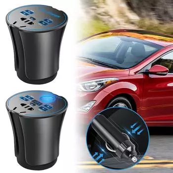 12 В/24 В в 220 В автомобильный инвертор с цифровым дисплеем прикуриватель автомобильные аксессуары для питания внутренняя розетка O1I8