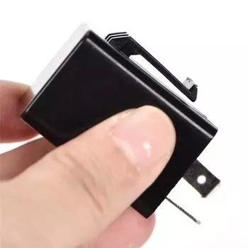 12 В 2-контактный мотоциклетный мигающий светодиодный релейный индикатор поворота чёрный