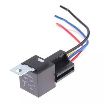 12 В 40 А автомобильное реле для грузовиков и автомобилей с 5-контактным разъемом, 5 проводов для автомобильного GPS-навигатора, вентилятора, кондиционера