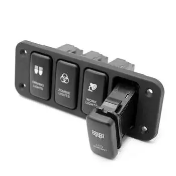 12 В 4-кнопочный синий светодиодный переключатель включения/выключения для Toyota Hilux FJ CRUISER VIGO