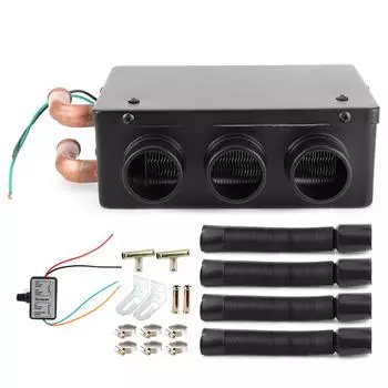 12 В 50 Вт Автомобильный обогреватель с 3 отверстиями, портативный зимний быстрый нагрев, теплее, с удалением мороза, низкий уровень шума