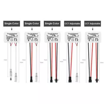 12 В 5 А зеркало для ванной комнаты светодиодный диммер емкостный CCT регулируемый сенсорный переключатель для зеркала подсветка украшения