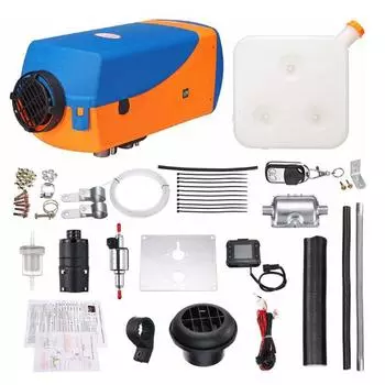 12 В 5 кВт автомобильный дополнительный обогреватель с дистанционным управлением ЖК-дисплей переключатель воздушный стояночный обогреватель дизельный обогреватель для автофургонов грузовиков внедорожников Webasto