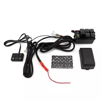 12 В 6-панельный переключатель, красочная задняя подсветка, реле, блок предохранителей, блок управления для лодки, джипа-каравана, Polaris RZR UTV, аксессуары для квадроциклов