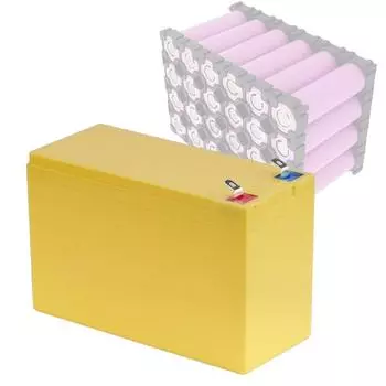 12 В 7 Ач держатель для аккумулятора аксессуары пустая коробка для держателя аккумулятора 18650 никелевые полоски плата Y контейнер для аккумулятора синий