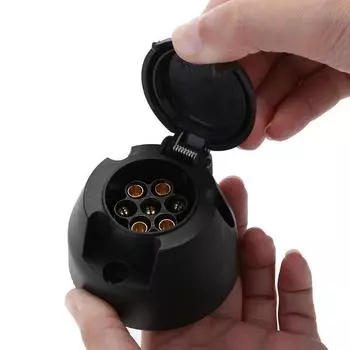 12 В 7-контактный пластиковый разъем для буксировки прицепа, электрическая вилка, розетка для фаркопа, автомобильная розетка, разъем для проводки, адаптер, автомобильные аксессуары CHINA