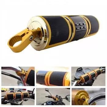 12 В 7 Вт мотоциклетный динамик Bluetooth V2 1+ EDR водонепроницаемый аудио мотоциклетный стереодинамик Motos FM радио AUX USB TF MP3-плеер золотистый