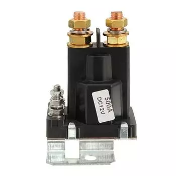 12 В AMP 500A, электромагнитные реле высокой мощности, 4 клеммы, автомобильный стартер, выключатель питания, двойной изолятор батареи, контактор автоматического запуска